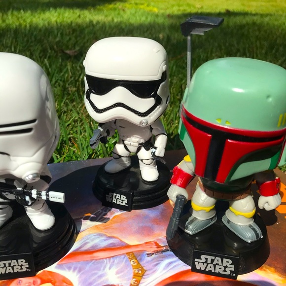 Set Of 5 Stormtrooper Funko Pop Set Bobbleheads - Picture 5 of 6